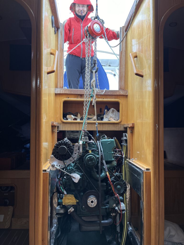 install an engine in a sailboat